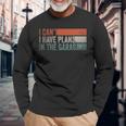 I Cant I Have Plans In The Garage Mechanic Car Enthusiast Long Sleeve T-Shirt Gifts for Old Men