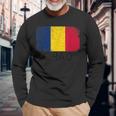 Chadian Flag Vintage Made In Chad Long Sleeve T-Shirt Gifts for Old Men