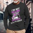 Cheerleading Cheer Coach Voice Cheering Squad Long Sleeve T-Shirt T-Shirt Gifts for Old Men
