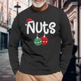 Chest Nuts Couple Christmas Pajama Chestnuts Xmas Men Long Sleeve T-Shirt Gifts for Old Men