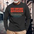 Chief Compliance Officer Vintage Definition Wizard Magician Long Sleeve T-Shirt Gifts for Old Men
