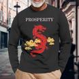 Chinese Dragon For Dragon Culture Lovers Prosperity Long Sleeve T-Shirt Gifts for Old Men