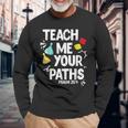 Christian Teach Me Your Paths Faith Based Bible Verse Long Sleeve T-Shirt Gifts for Old Men
