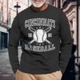Cincinnati Retro Ohio Vintage Baseball Pride Us State Long Sleeve T-Shirt Gifts for Old Men