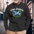 Clan Graham Tartan Scottish Last Name Scotland Flag Last Name Long Sleeve T-Shirt T-Shirt Gifts for Old Men