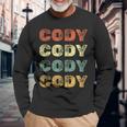 Cody Personalized Retro Vintage For Cody Long Sleeve T-Shirt Gifts for Old Men