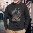 Cowboy Hardy I Woke Up On The Wrong Side Of The Truck Bed Long Sleeve T-Shirt Gifts for Old Men