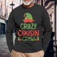 Crazy Cousin Crew Elf Christmas Party Family Matching Pajama Long Sleeve T-Shirt Gifts for Old Men