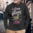 Crazy Goose Lady Goose Girl Goose Farmer Geese Long Sleeve T-Shirt T-Shirt Gifts for Old Men