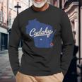 Cudahy Wisconsin Wi Map Long Sleeve T-Shirt Gifts for Old Men