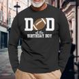 Dad Of The Birthday Boy Football Lover First Birthday Party Long Sleeve Gifts for Old Men