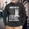 Dad Of A Heart Warrior Heart Disease Awareness Long Sleeve T-Shirt Gifts for Old Men