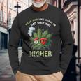 Dad Weed 420 Weed Dad Like Regular Dad Only Higher Long Sleeve T-Shirt T-Shirt Gifts for Old Men
