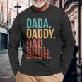 Dada Daddy Dad Bruh Fathers Day Vintage Long Sleeve T-Shirt Gifts for Old Men