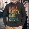 Dada Daddy Dad Father Fathers Day Vintage Long Sleeve T-Shirt Gifts for Old Men