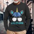 Dadacorn Dad Unicorn Face Fathers Day Long Sleeve T-Shirt Gifts for Old Men
