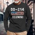 Dd214 Air Force Alumni Veteran American Flag Military Long Sleeve T-Shirt T-Shirt Gifts for Old Men
