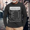 I Destroy Silence Clapsticks Player Long Sleeve T-Shirt Gifts for Old Men