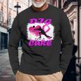 Dig For A Cure Breast Cancer Awareness Volleyball Pink Out Long Sleeve T-Shirt Gifts for Old Men