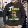 Dinosaur Graduation Hat First Grade Nailed It Class Of 2034 Long Sleeve T-Shirt T-Shirt Gifts for Old Men