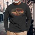 Dirt Track Racing Sprint Car Vintage Usa American Flag Racing Long Sleeve T-Shirt T-Shirt Gifts for Old Men