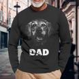 Dog Breed Face Lover Golden Retriever Dad Long Sleeve T-Shirt Gifts for Old Men