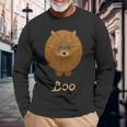 Dog Pomeranian My Little Pomeranian Boo A Dog Lovers Tee Long Sleeve T-Shirt Gifts for Old Men