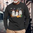 Dog Samoyed Three Samoyed Dogs Witch Halloween Mummy Scary Pumpkins 2 Long Sleeve T-Shirt Gifts for Old Men