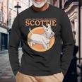 Dog Scottish Terrier Dog Dad Of A Spoiled Scottie Dog Owner Scottish Terrier 2 Long Sleeve T-Shirt Gifts for Old Men