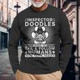 Dog Walker Inspector Sheriff Dog Trainer Goldendoodle Long Sleeve T-Shirt Gifts for Old Men