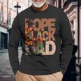 Dope Black Dad Junenth Black History Month Pride Fathers Long Sleeve T-Shirt T-Shirt Gifts for Old Men