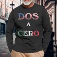 Dos A Cero Usa Vs Mexico Game By Flags Long Sleeve T-Shirt Gifts for Old Men