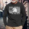 Eagles Make America 1776 Again Long Sleeve T-Shirt Gifts for Old Men