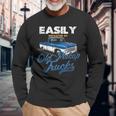 Easily Distracted By Old Pickup Trucks Classic Cars Long Sleeve T-Shirt Gifts for Old Men