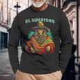 El Squatcho Poncho – Western Bigfoot Sasquatch Long Sleeve Gifts for Old Men