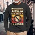 Emotional-Support Human Halloween Costume Do Not Pet Me Long Sleeve T-Shirt T-Shirt Gifts for Old Men