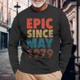 Epic Since May 1979 Vintage 40Th Birthday Long Sleeve T-Shirt T-Shirt Gifts for Old Men