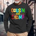 Family Camping Summer Vacation Crew Cousin Camp 2023 Long Sleeve T-Shirt Gifts for Old Men