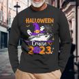 Family Halloween Cruise 2023 Witches Ghost Trip Matching Long Sleeve T-Shirt Gifts for Old Men
