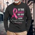 In This Family No One Fight Alone Breast Cancer Awareness Long Sleeve Gifts for Old Men