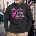 In This Family Nobody Fights Alone Breast Cancer Awareness Long Sleeve Gifts for Old Men