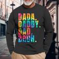 Fathers Day 2023 Dada Daddy Dad Bruh Tie Dye Dad Jokes Long Sleeve T-Shirt T-Shirt Gifts for Old Men