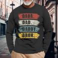 Fathers Day Dada Daddy Dad Bruh Vintage Long Sleeve T-Shirt Gifts for Old Men