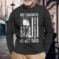 My Favorite Veteran Is My Dad Army Military Veterans Day Long Sleeve T-Shirt Gifts for Old Men
