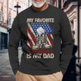 My Favorite Veteran Is My Dad Father Veterans Day 1 Long Sleeve T-Shirt Gifts for Old Men