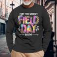 Field Day Let The Games Begin Leopard Tie Dye Field Day Long Sleeve T-Shirt T-Shirt Gifts for Old Men