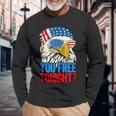 You Free Tonight Bald Eagle Mullet 4Th Of July Us Flag Retro Long Sleeve T-Shirt T-Shirt Gifts for Old Men