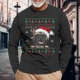 French Bulldog Christmas Ugly Sweater Dog Lover Xmas Long Sleeve T-Shirt Gifts for Old Men