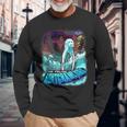Fresno Nightcrawlers Spooky Creepy Ghost Monsters Long Sleeve T-Shirt Gifts for Old Men