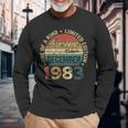 40 Years Old December 1983 Vintage 40Th Birthday Long Sleeve T-Shirt Gifts for Old Men
